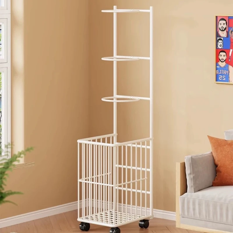 Household Ball Storage Rack,Sports Organizer for Basketball,Yoga Mat & Badminton Racket,Multi‑Purpose Holder for Home Deco