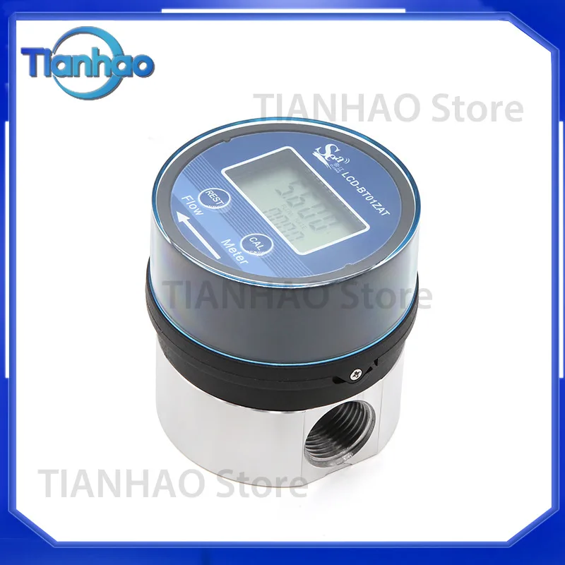 High Precision Oval Gear Flow Meter for Intelligent Digital Display Flowmeter Liquid Flow Sensor with G3/8 G1/2 G3/4 G1