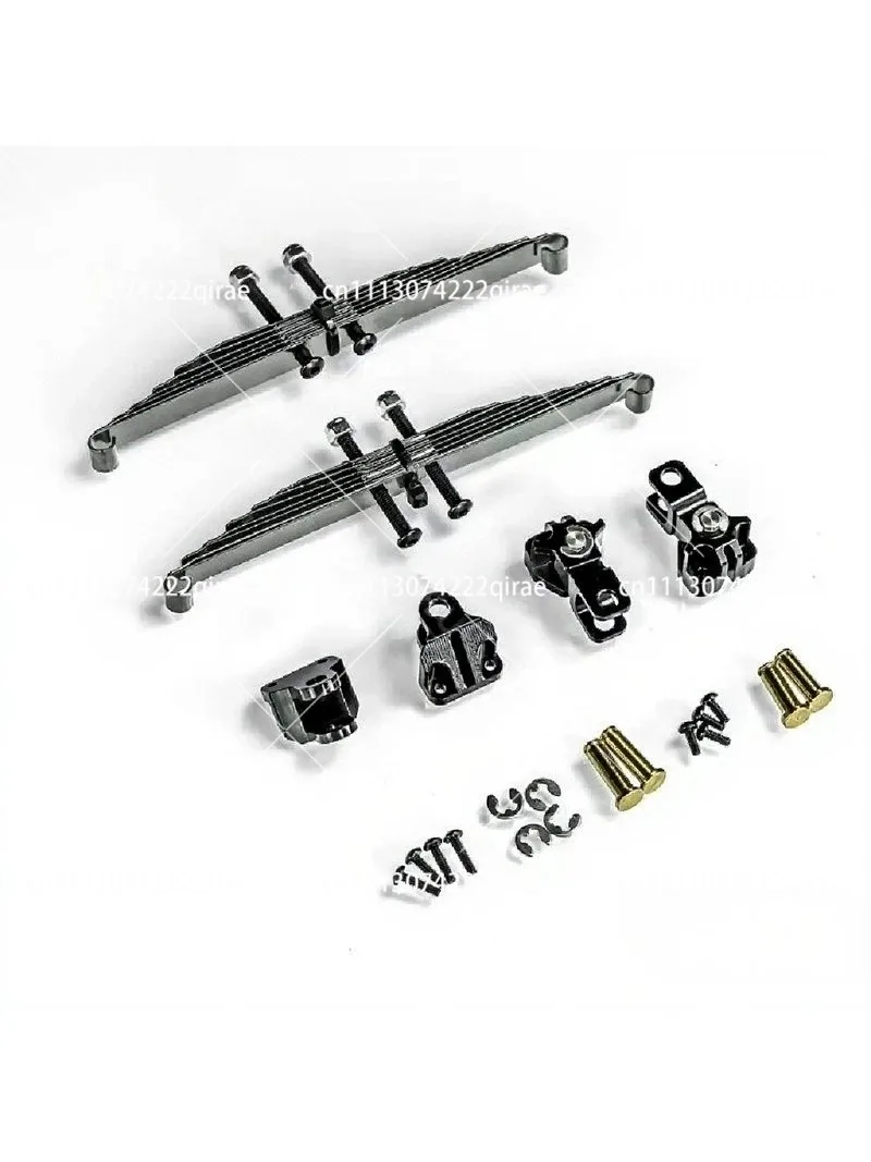Suitable for 1/14 heavy-duty truck tractor X-8011 simulation straight steel plate power axle front suspension mudhead DIY model