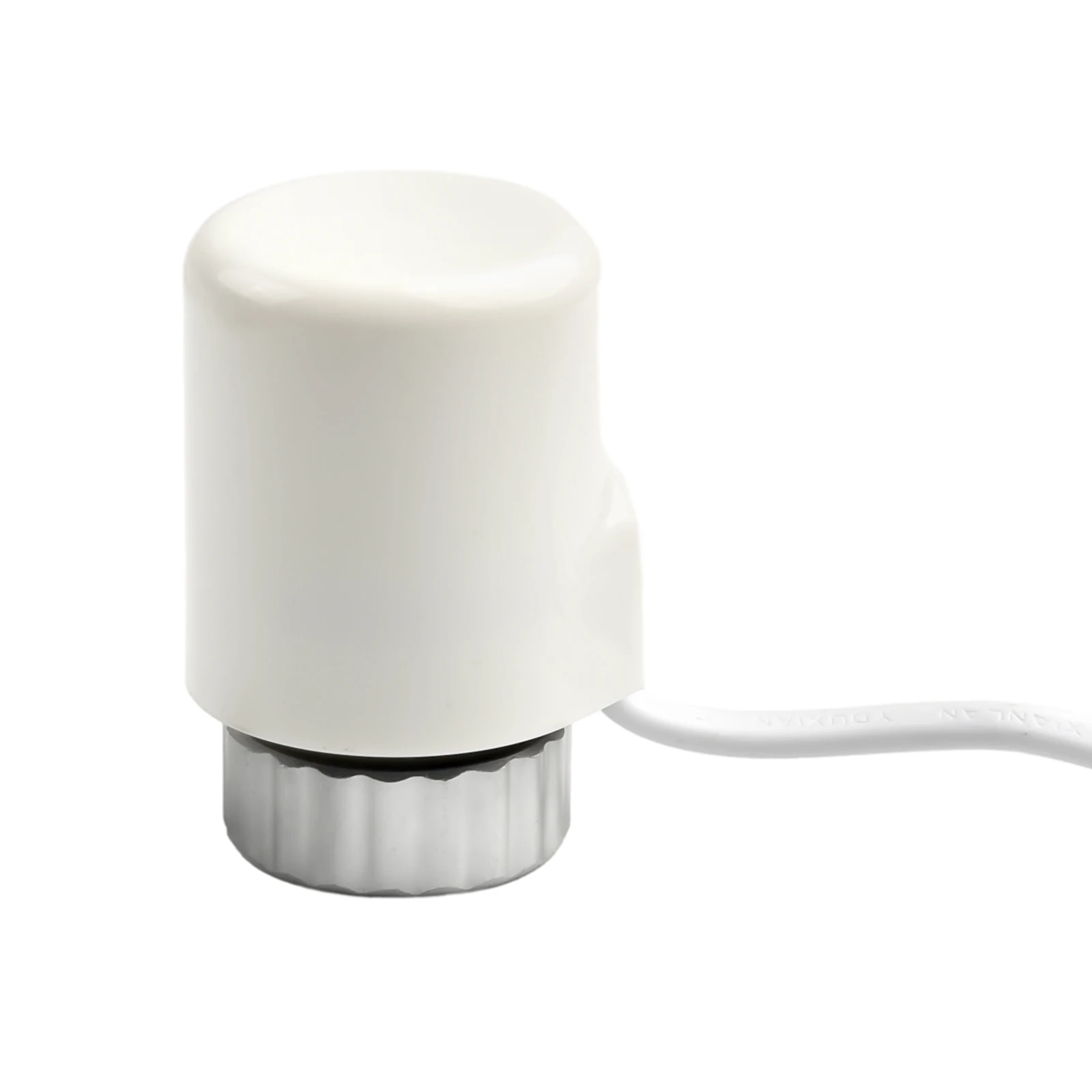 Electric Floor Heating Actuator 230V AC Two Wire For Water Collector Manifold Thermostat Normally Closed White Green M30x1.5MM