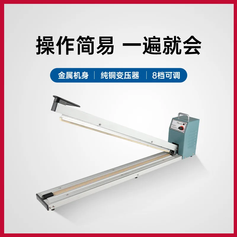 500mm Manual Impulse Hand Press Heat Sealer Polythene Plastic Bag Film Sealing Machine Hot Selling Low Price Plastic film Bag