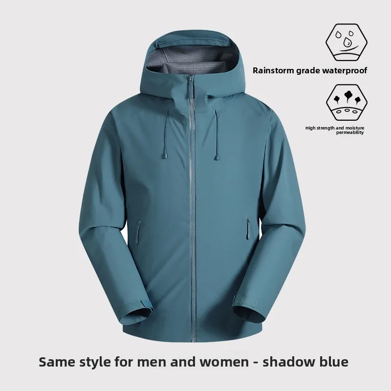 All-Weather Waterproof Hiking Jacket, High Breathability Mountaineering Coat for Men & Women