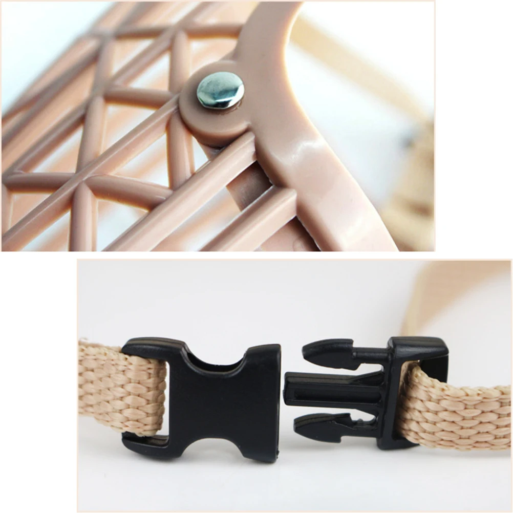 

Anti-biting Dog for Mini Puppy Air Mesh Brown Tiny Medium Adjustable Anti-Biting Dog Muzzle Pet Mouth Guard Protect