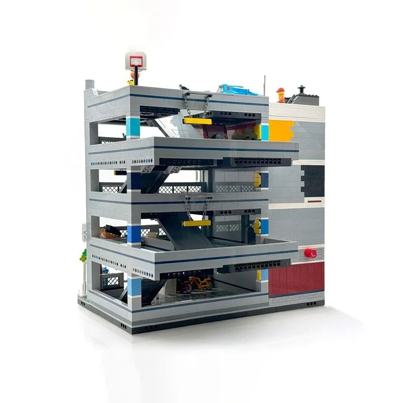 5359 Uds. MOC The Grove Auto Shop apartamentos modelo modular regalos de navidad arquitectura de bloques de construcción DIY Idea juguetes ladrillo niños