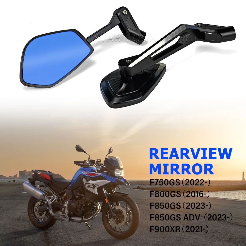 CNC Folding Mirror For BMW F850GS F 850 GS ADV F750GS F800GS F900XR Accessories Anti-glare Ultra-wide-angle Rearview Mirror