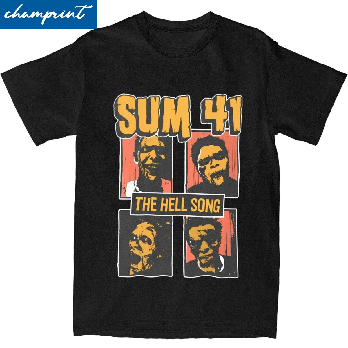 Sum 41 Mayor Fruit Ready To Work T-Shirt for Men Women Pure Cotton Tee Shirt Round Collar Short Sleeve T Shirts Big Size Tops