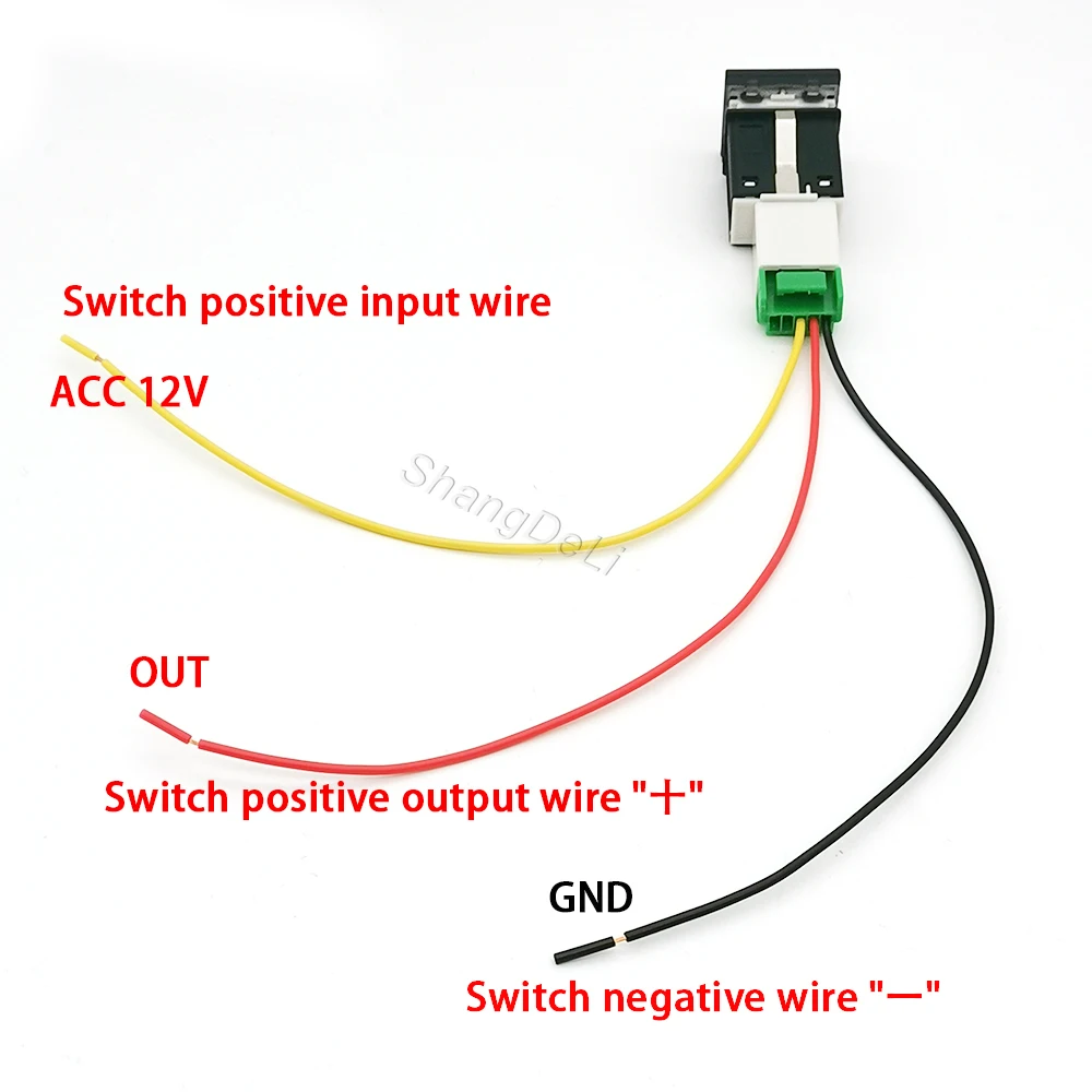 1 قطعة DC12V سيارة LED كاميرا DRL السلطة على قبالة الضباب مفتاح الإضاءة زر مع سلك للجولف 6 جيتا MK6 شيروكو توران 2006 - 2012