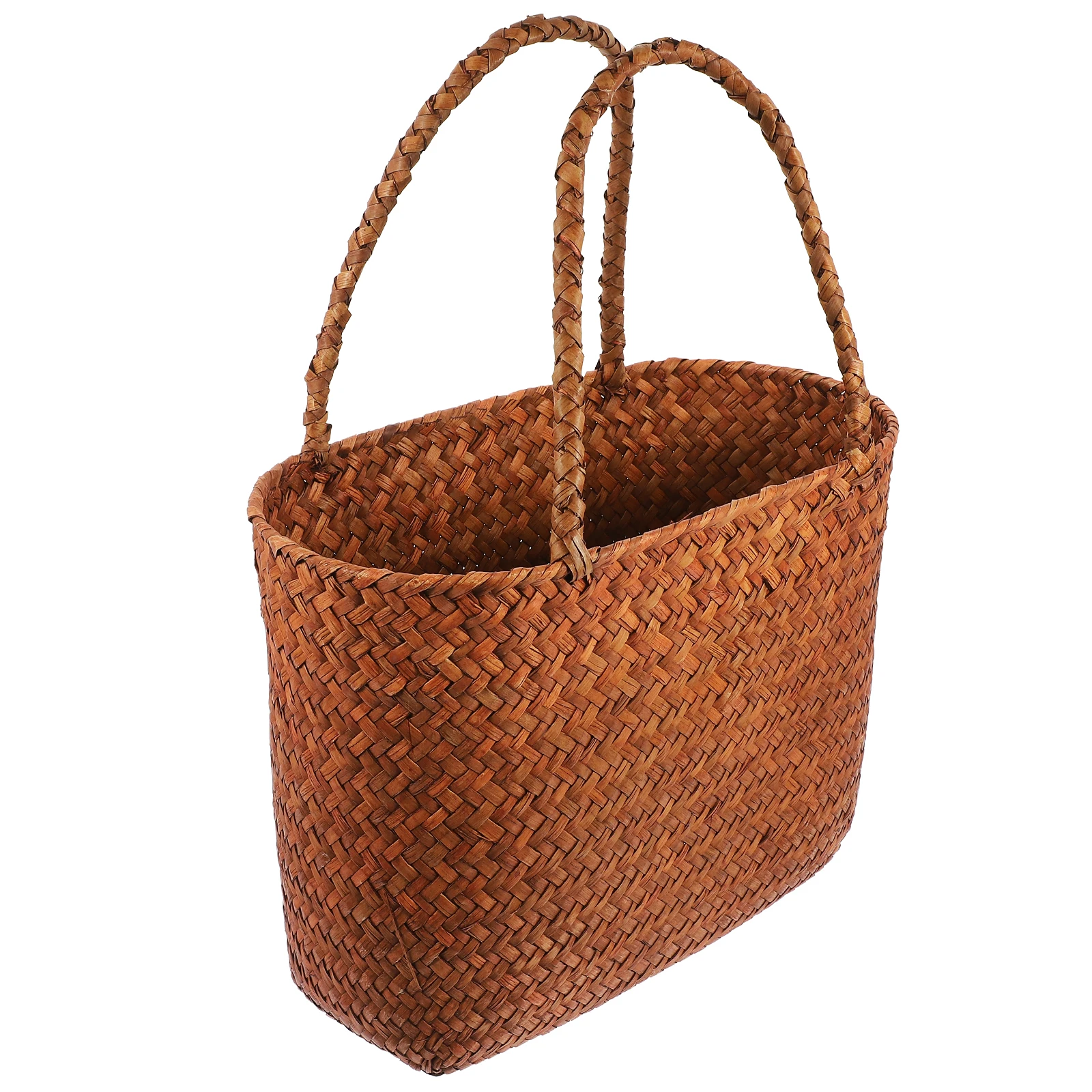 

Picnic Portable Woven Storage Gathering Picnic Basket With H Basket Home Outdoor Camping H Kids Large
