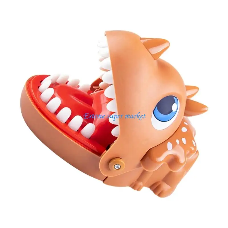 090b Dinosaure Dent presse Prank Touet pratique Jolie Props Prank Gag Finger Mordage jouet pour une activité rassemblement
