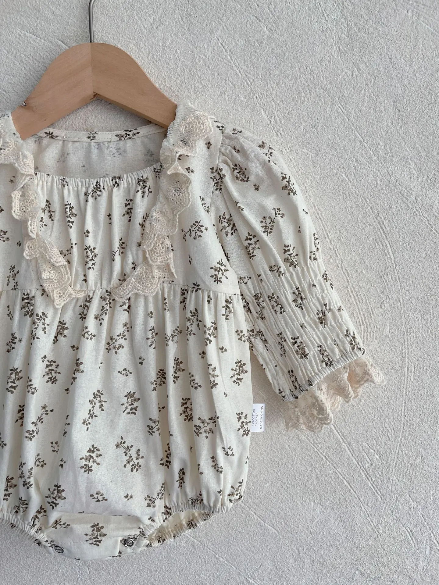 Spring Autumn Toddler Long Sleeve  Baby Cotton Floral Dress Newborn Girl Dress Baby Girl Cute One-piece