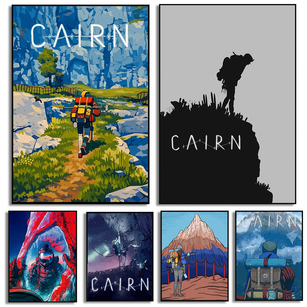 Latest Games Cairn Poster Survival Climbing Game Prints Canvas Painting Cairn Wall Art Pictures Home Living Room Game Decoration