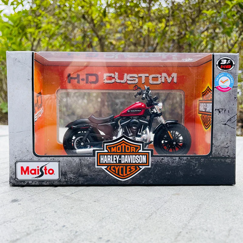 Maisto 1:18 harley-davidson motocicleta 2018 fortv-oito especial (australiano ver.) Liga vermelha motocicleta modelo de carro de brinquedo coleção