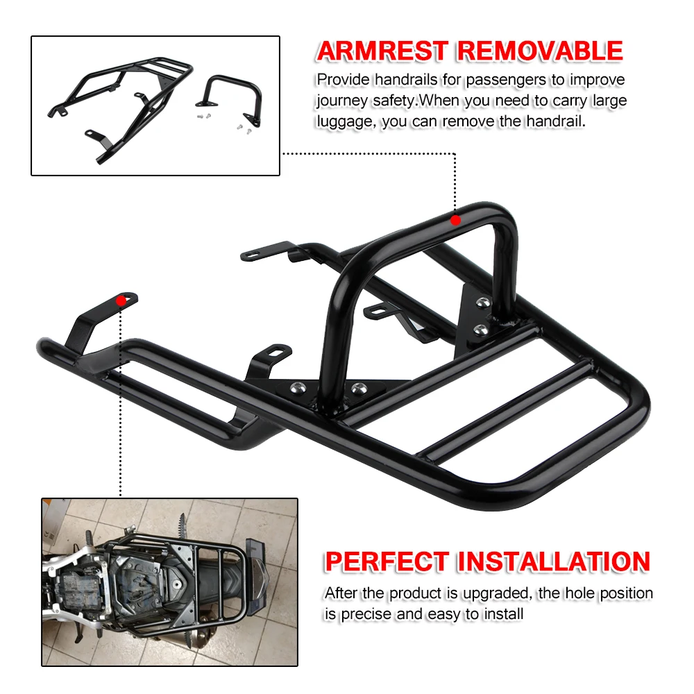 

RNINET Luggage Rack For BMW R NINE 9 T Scrambler Racer Pure Urban 2014-2022 2023 Motorcycle Rear Seat Carrier with Handle Grip