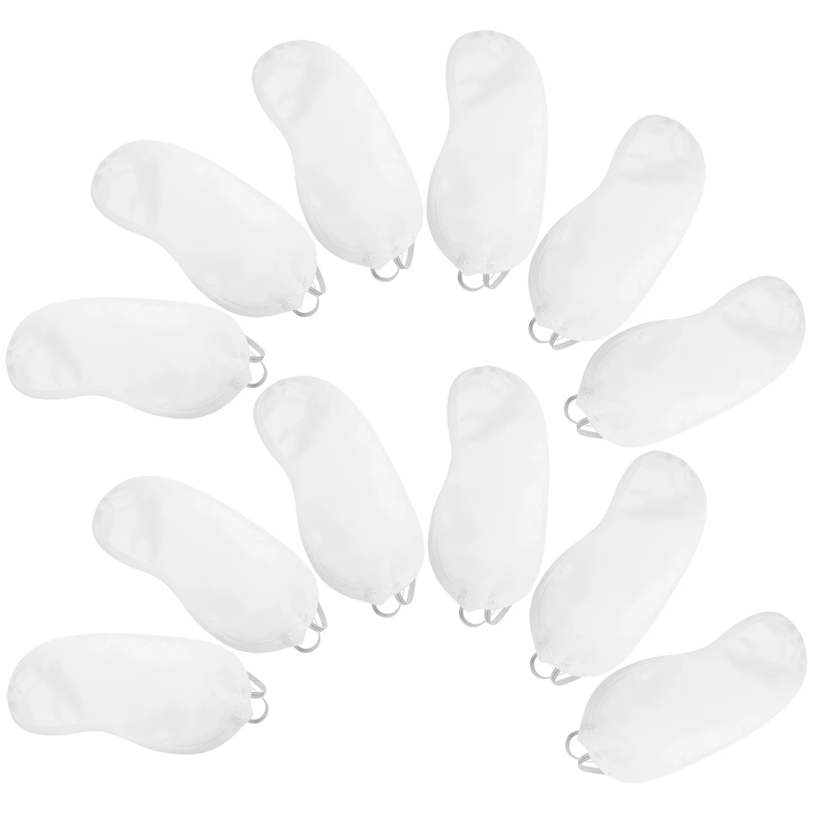 12 قطعة من أقنعة العين للاستعمال مرة واحدة، أغطية عين مريحة أثناء السفر والنوم، خفيفة الوزن ومسامية، ألعاب المكتب المنزلي معصوب العينين