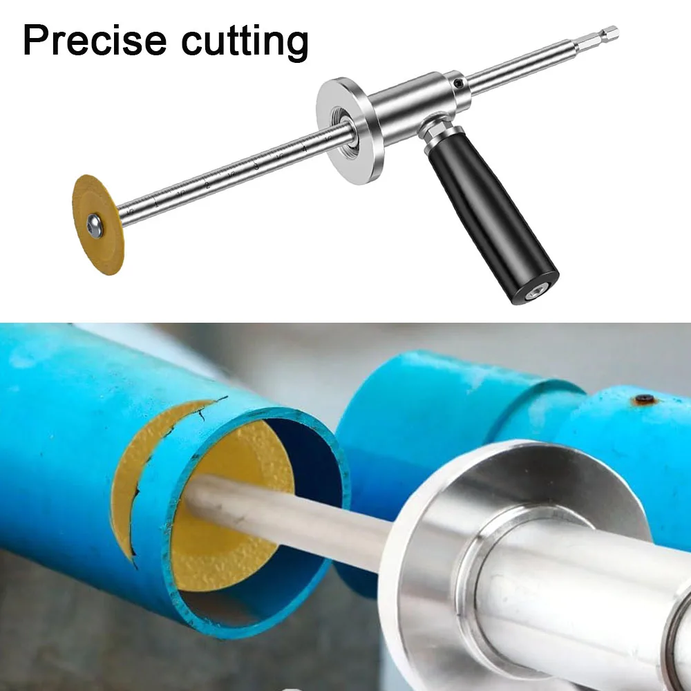 

Труборез для внутренней резки труб, сантехнический инструмент для ПВХ-труб, точная резка, 7 дюймов, регулируемая глубина реза, для труб от 1-1/2 до 8 дюймов