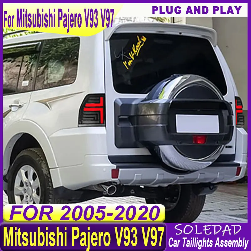 Car Tail Lights For Mitsubishi Pajero V93 V97 2008-2022 DRL Reverse Brake Turning Signal Car Rear Tail Light Assembly