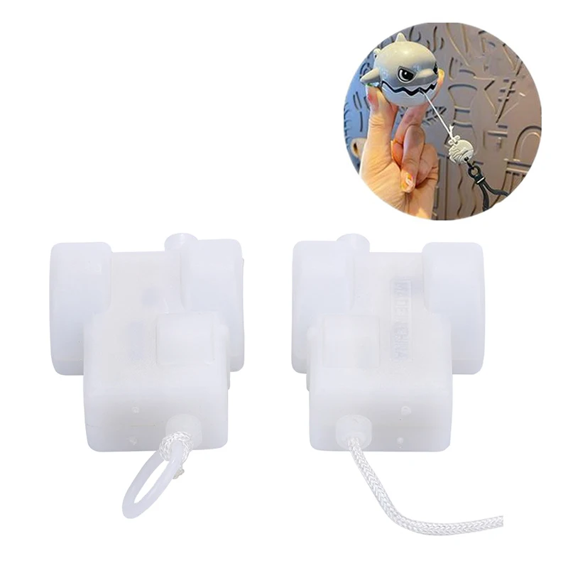 2PCS DIY Plush Toy Accessories Plastic Baby Pulling Tail Ring Tool Micro Vibration Movement Toy Pull String Vibrator