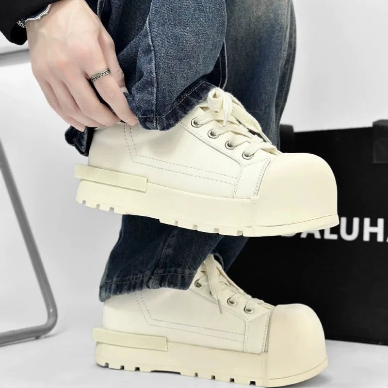 

Fashoin Thick Sole Platform All Match Casual Trainers Men Large Size Increasing Runway Sneakers Designer Sport Unisex Shoes Ins