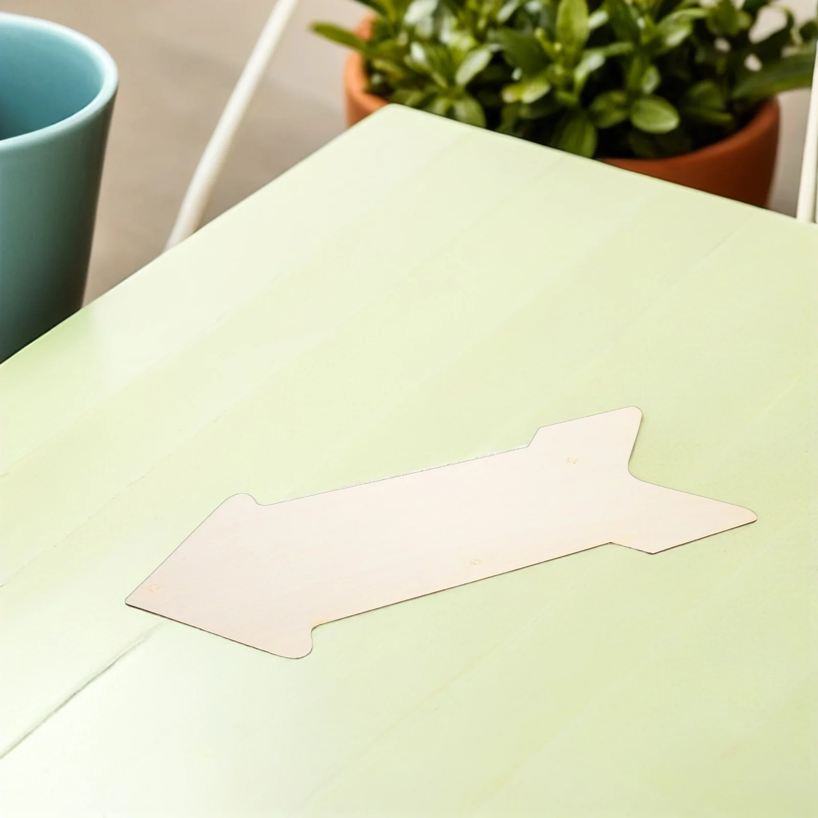 

8pcs Unfinished Wood Arrow Cutouts: Blank Wooden Plaque Diy Craft Project Rustic Wedding Party Decoration Arrow Shape Hanging