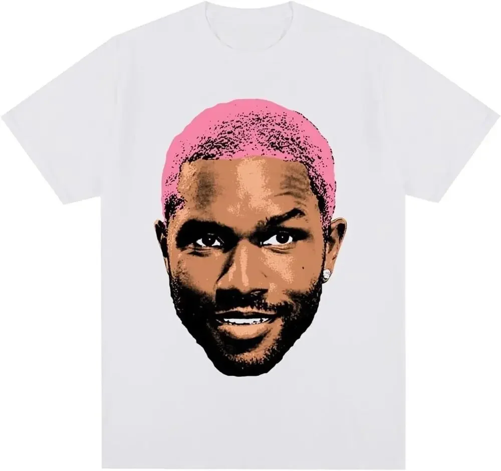 Oceans Rapper Pink Hair Rap Concert Blonds Album Franks T-Shirt for Men WomenHigh Quality 100%Cotton Short Sleeve