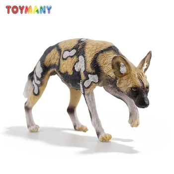 Toymany Simulation African Wild Dog Wildlife Animal Model Toy Mini Figures Dolls Action…