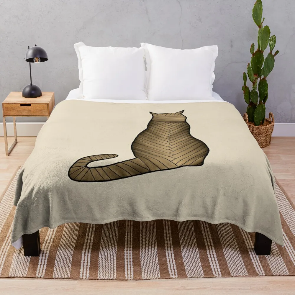 Cat Mummy Isn’t Listening Throw Blanket Bed covers Thermal Vintage Shaggy Blankets