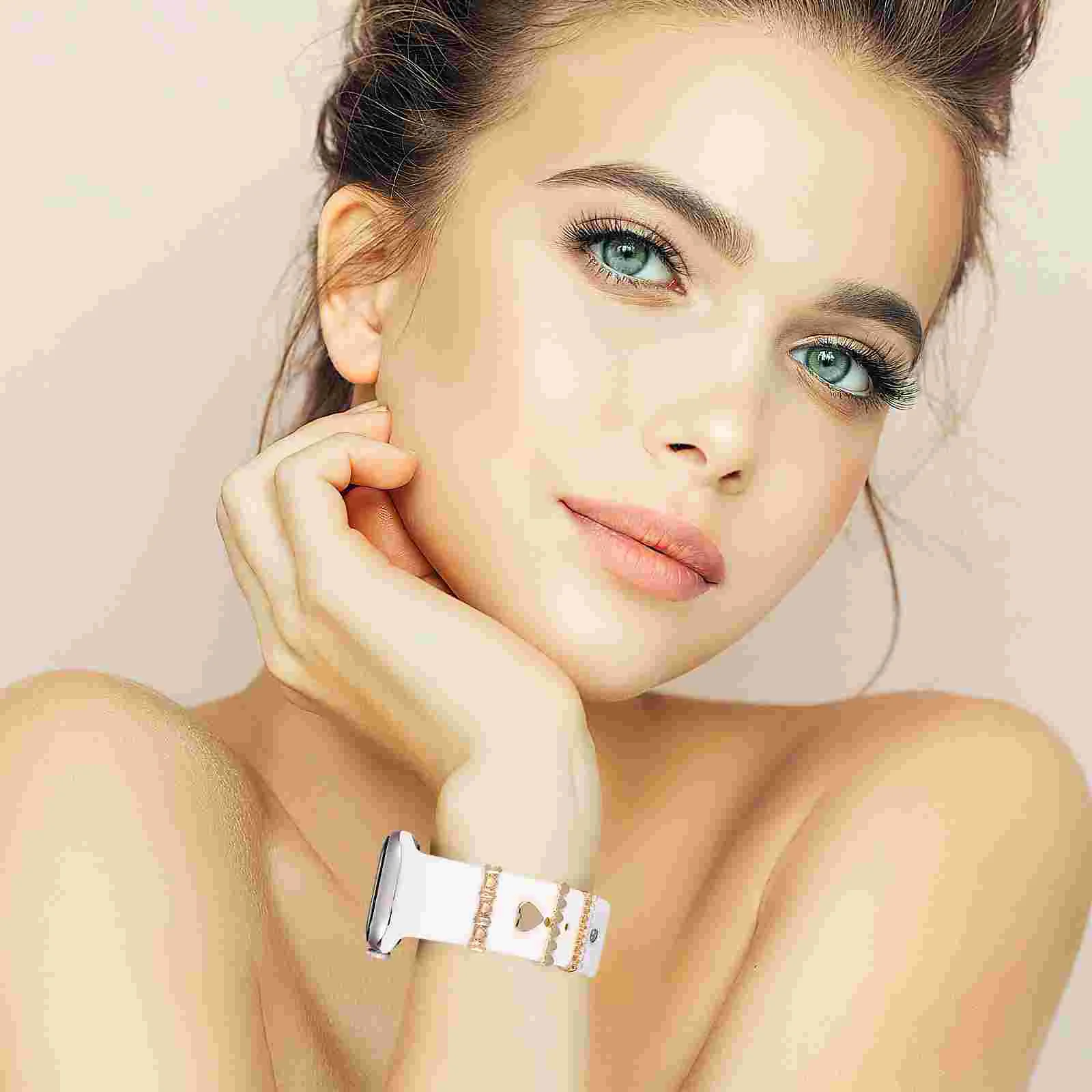 8 Pcs Strap Decoration The Watche Charm Metal Watchband Charms Decorations For Smartwatch