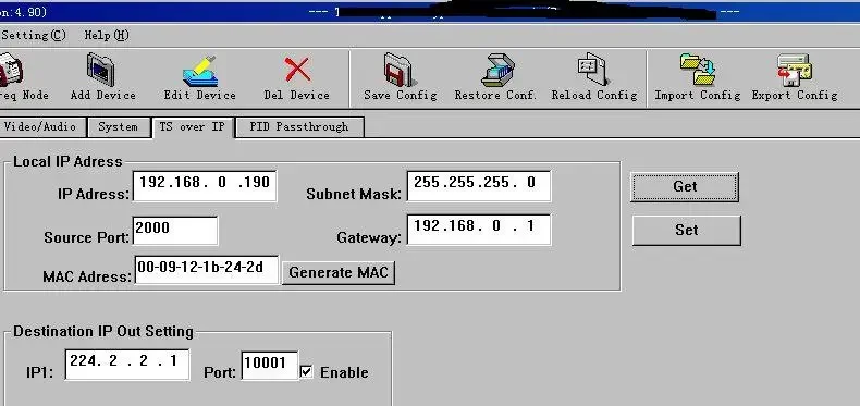 ตัวเข้ารหัสและถอดรหัส 1105 IP HD H.264 Mpeg-4 Sdi (เชื่อมต่อแบบจุดต่อจุดผ่าน IP, รองรับสัญญาณวิดีโอ/เสียง HD-MI+SDI+YPbPr+CVBS ทางเข้า, ASI+IP TS UDP ทางออก)
