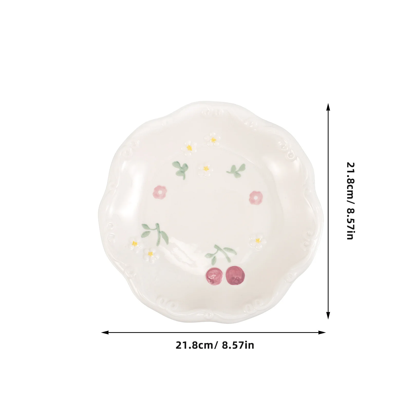 Ceramic Jewelry Tray with Irregular Shape Decorative Vanity Trinket Dish Ring Holder Jewelry Plate for Home Organization