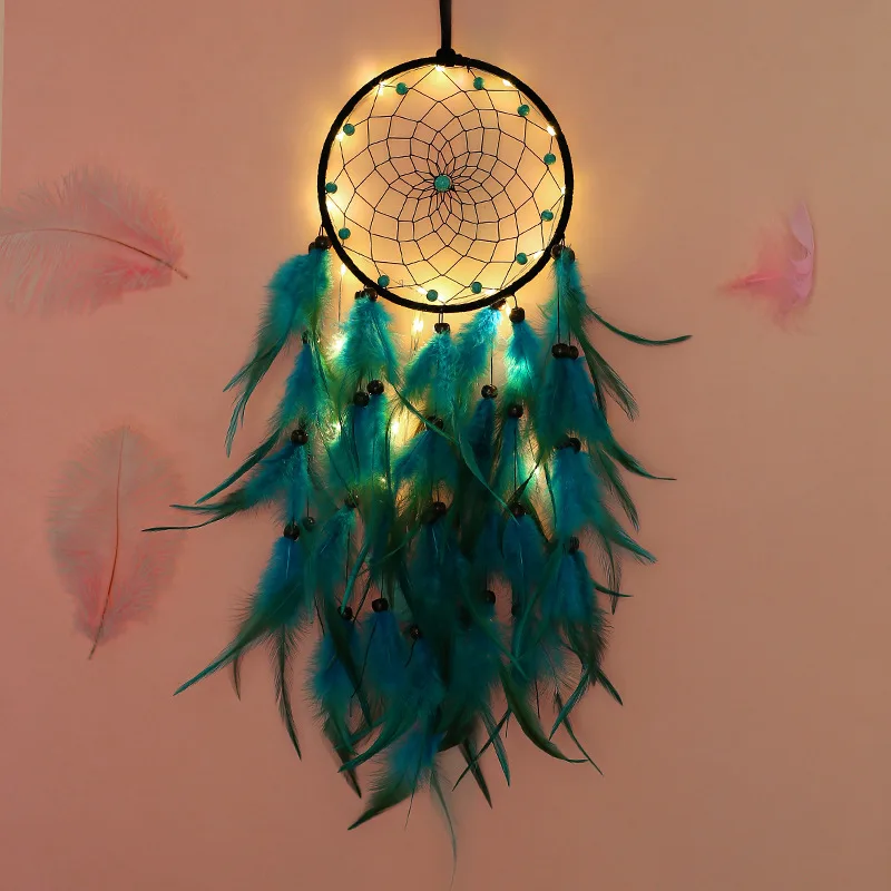 Blue Sky Dream Catcher Room Decoration Girl Nordic Decoration Home Nordic Style Kids Wind Chimes Dreamcatcher Without LED - view 3