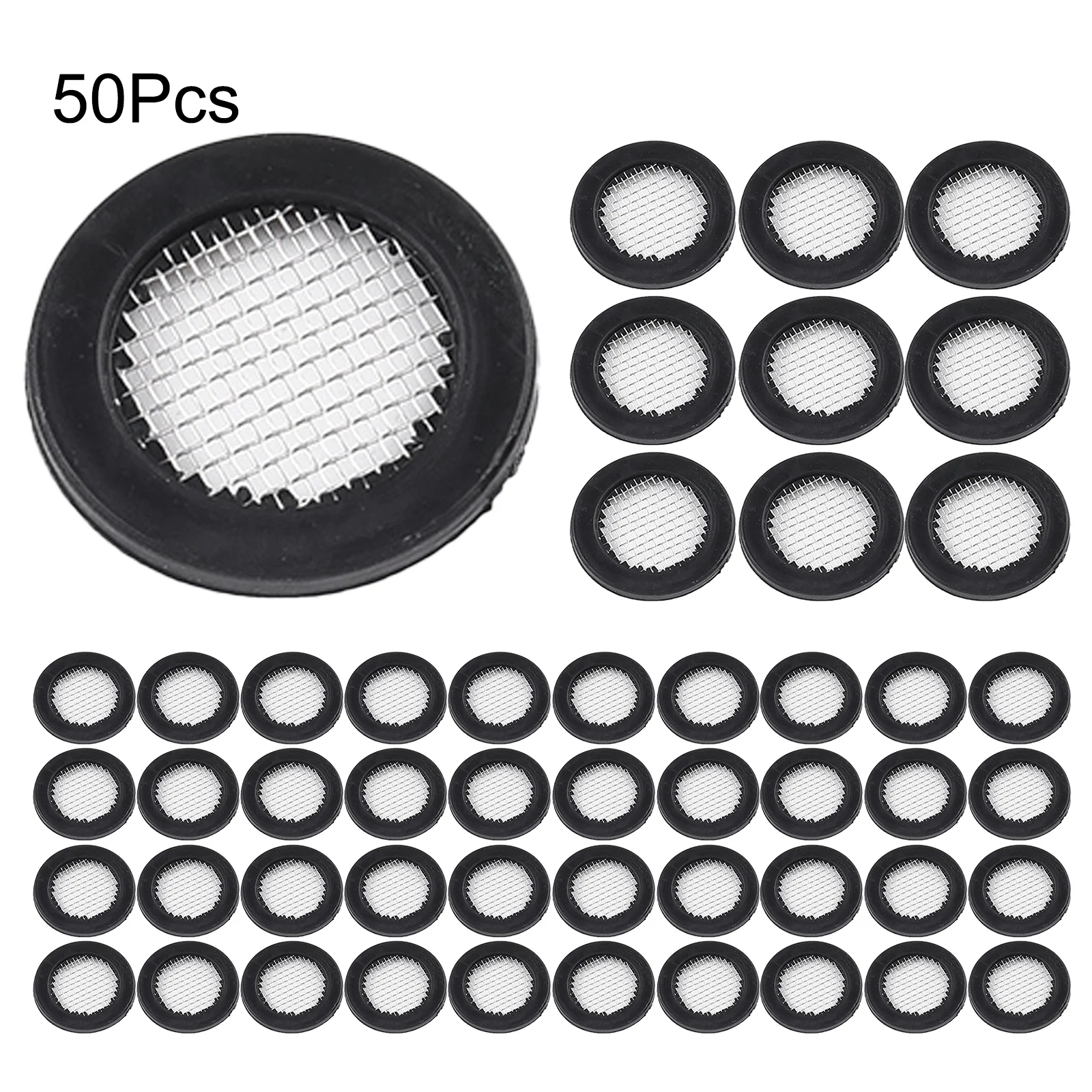20/50ocs Hose Washer Seal O Ring Hose Gasket Filter Net Shower Head Filter Screen Rubber Sealing Ring Cleaning Machine Parts