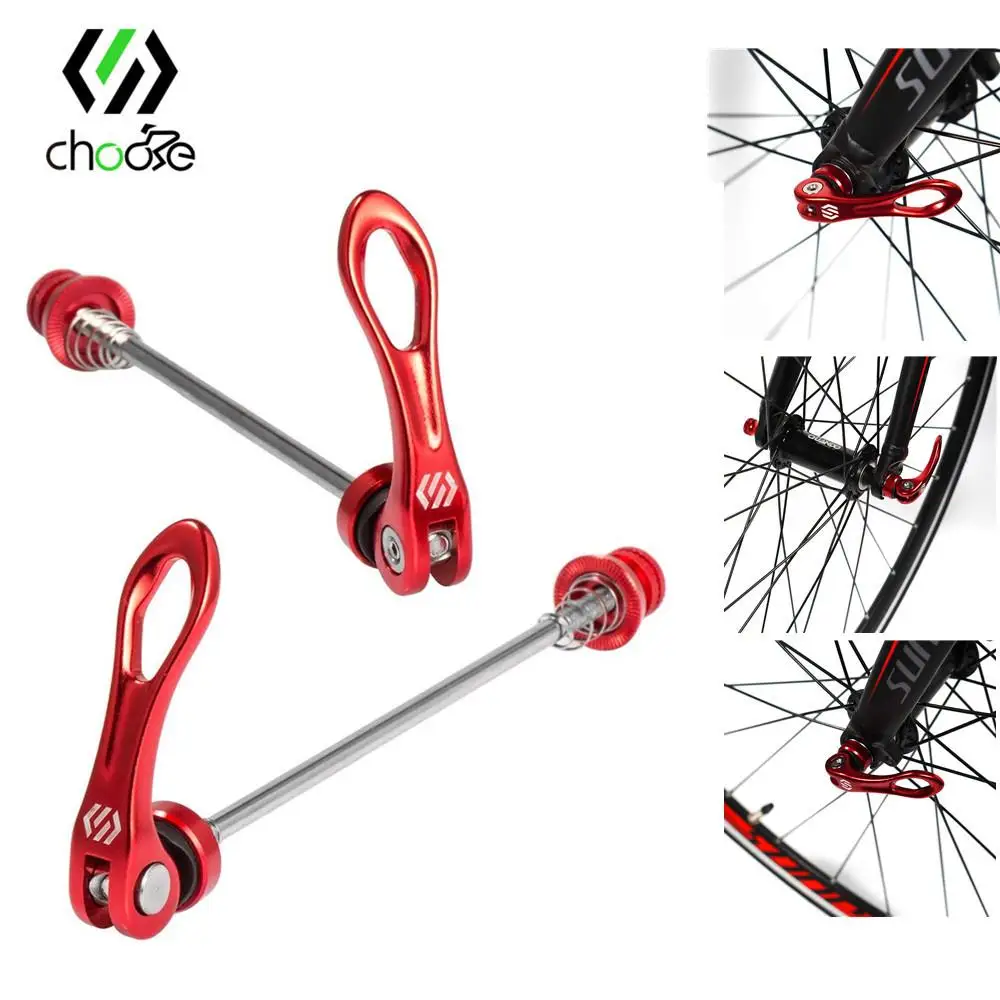 Chooee MTB/Straßen-Schnellspanner – 135 mm Stahlachse und Aluminium-QR-Hebel, sicher für Scheibenbremsen, für Mountainbikes und Rennräder