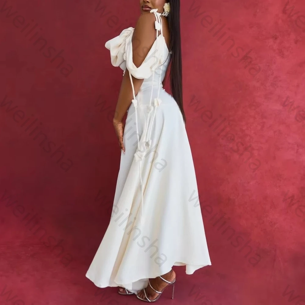 فساتين سهرة مثيرة بدون أكمام بطيات أنيقة غير رسمية فستان المشاهير رائع عالي الجودة للحفلات الراقصة للنساء حسب الطلب #6