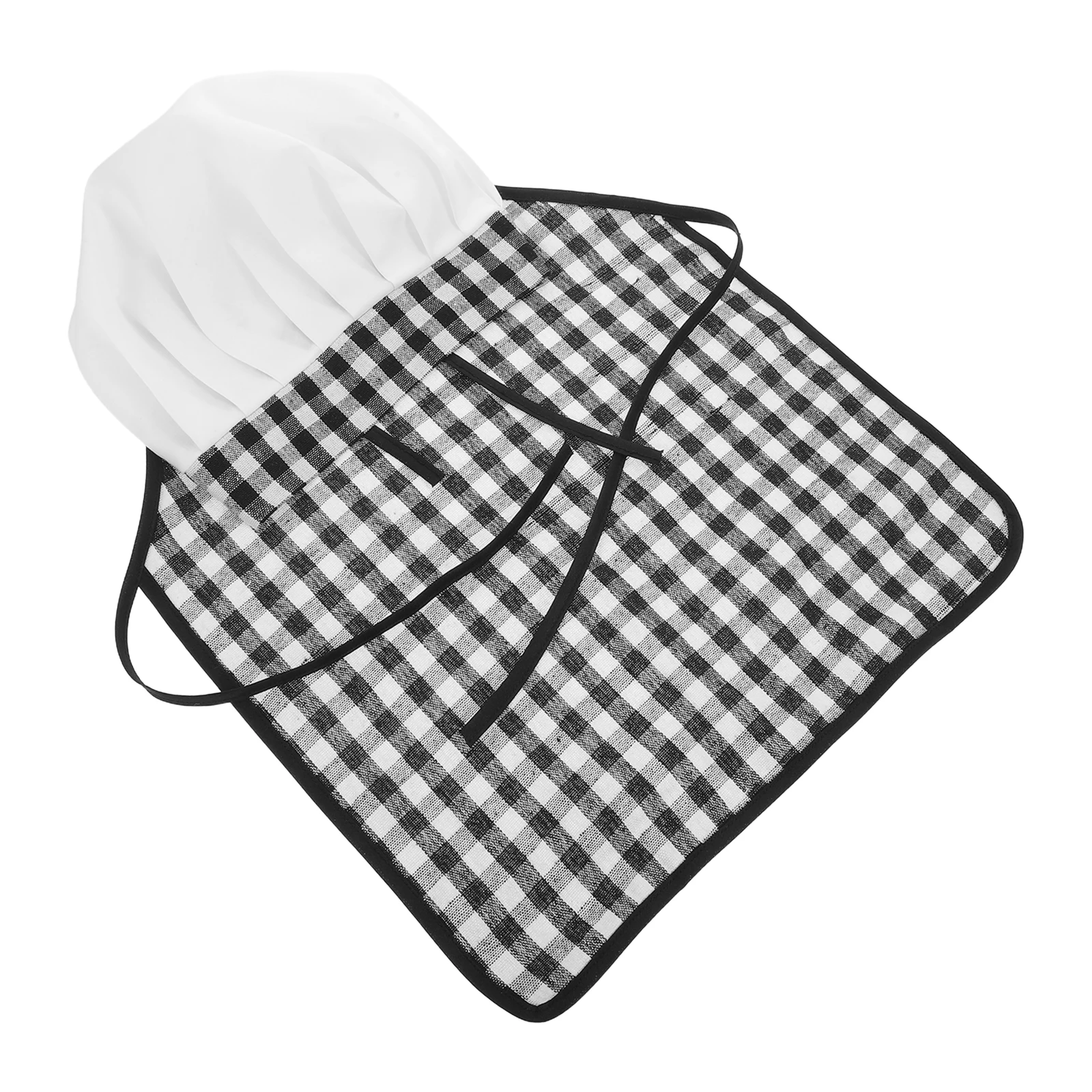

1 set 1 Set Kids Outfit Baby Cooking Apron Hat Toddler Baking Playwear Newborn Boys Girls Photoshoot 0-2 Months Children Cooking