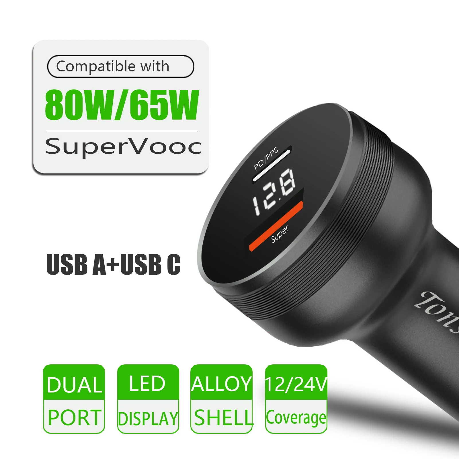 Supervooc Car Charger for Realme 11/10/9 Pro/C55/C35,Warp car adapter for OnePlus 11,Cigarette Lighter charger for OPPO Find X5