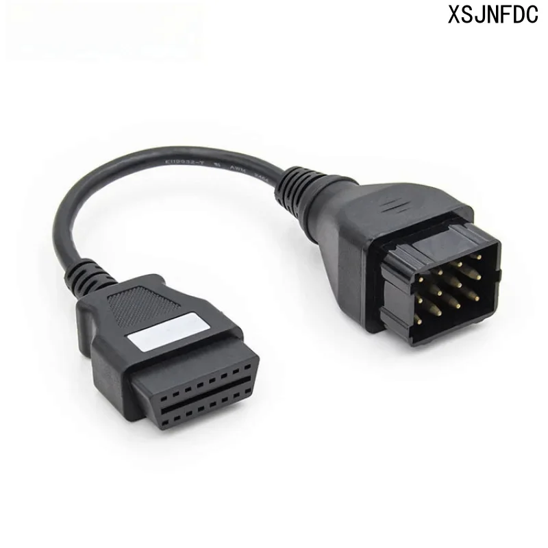 12pin para OBD2 16pin para Renault 12 agulha caminhão velho cabo adaptador