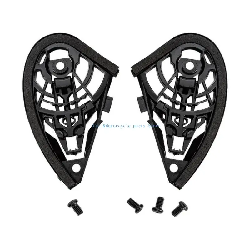 

Y9UC 1 Pair Motorcycle Helmets Visors Base Plate with Screw Face Shield Visors Base