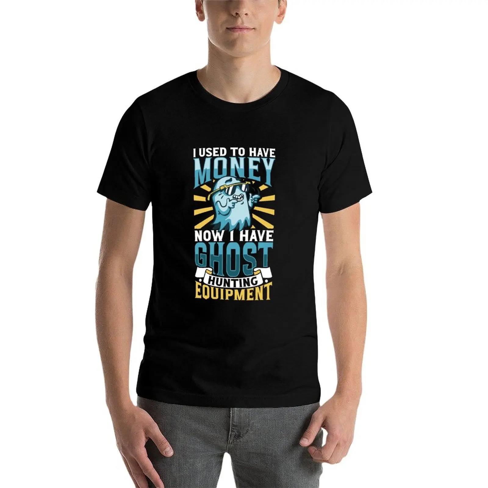 Ghost hunting equipment - Paranormal Researcher T-Shirt blue archive plus size clothes vintage clothes men tshirt image 4