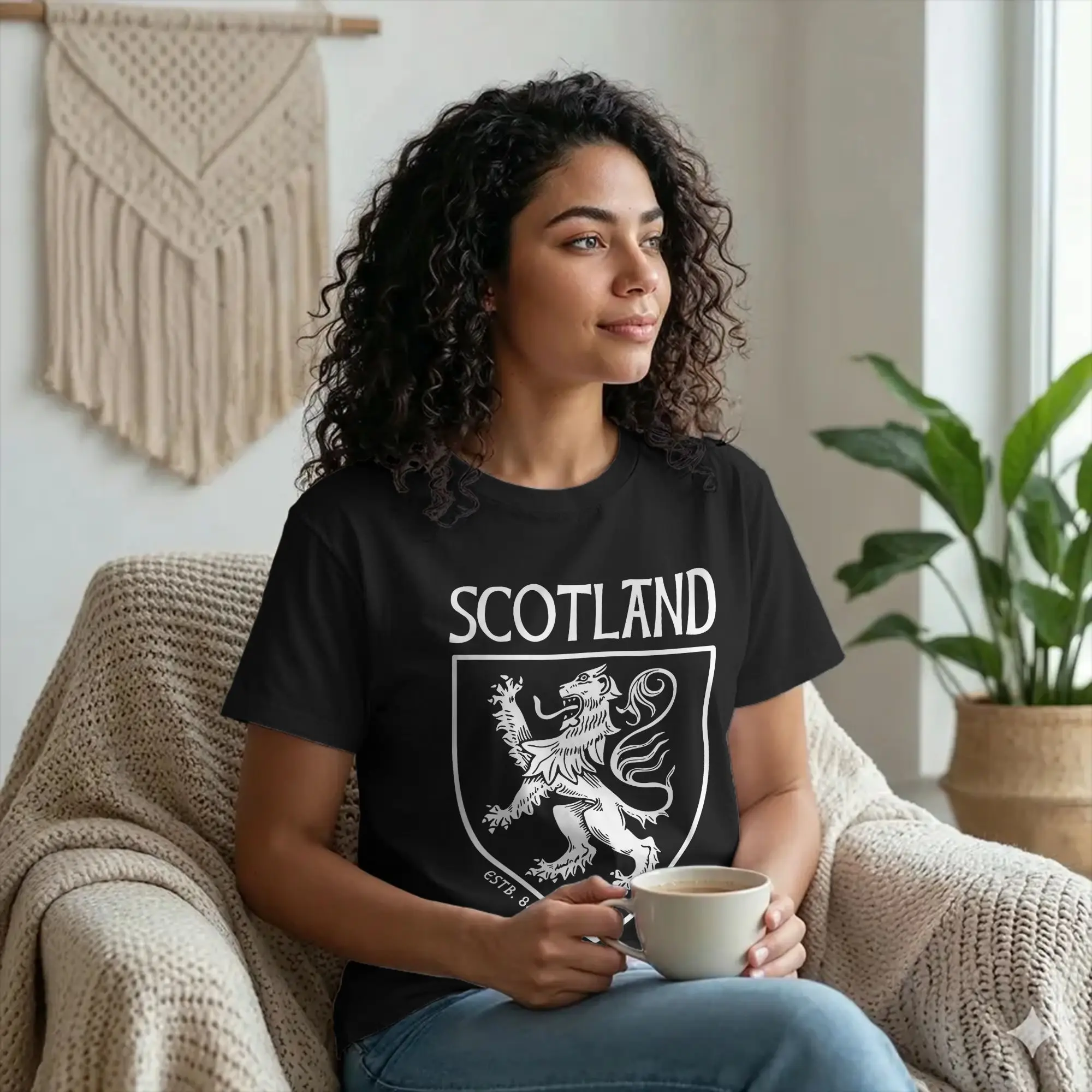 Scotland History Scottish Flag Rampant Lion T-Shirt for Men Cotton Tee Shirt Crew Neck Short Sleeve T Shirts 4XL 5XL 6XL Clothes view 5