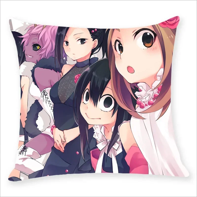 45x45CM My Hero Academia Pillow Case  Anime Midoriya Izuku Deku Printed Pillow Covers Soft Decorative Pillowcase Gifts Wholesale