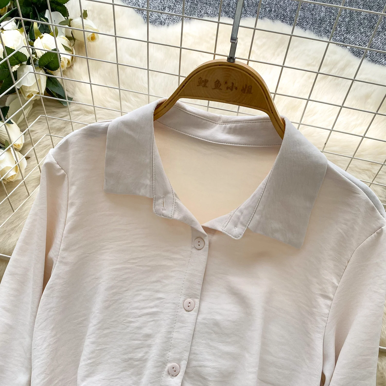 Chic vintage  turn-down collar solid bodycon long sleeve Elegant Fairy korean fashion Boho Sundress women mini dress