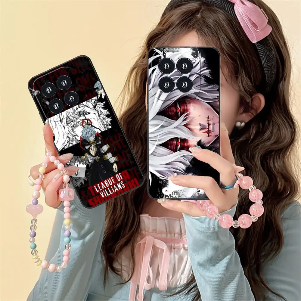 حافظة هاتف Hero Academia Tomura Shigaraki لهاتف Xiaomi 15 14 13 12 Mi 11 T Ultra Lite Pro S X 5G طباعة ملونة واقية جميلة