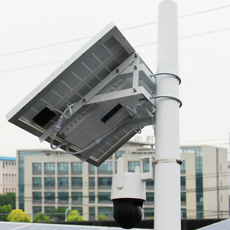 كاميرا مراقبة خارجية مقاومة للماء وقابلة للطي تعمل بالطاقة الشمسية مع بطارية قابلة لإعادة الشحن