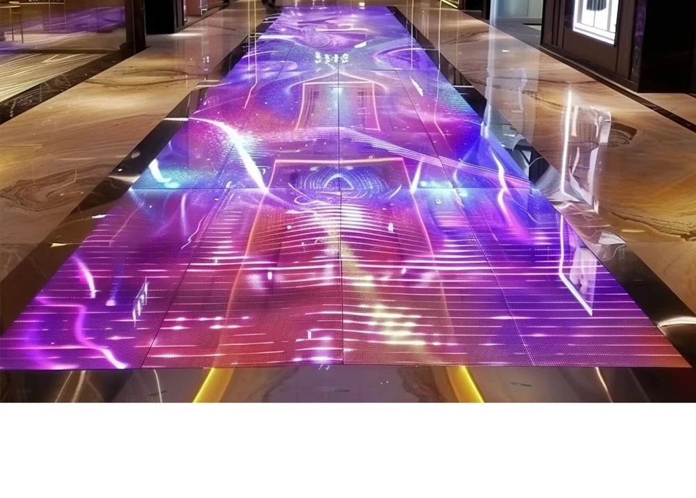 

Interactive Floor RGB Portable P2.9 P3.91 P4.81 Resolution Interactive Light Emitting Diode Dance Floor Display
