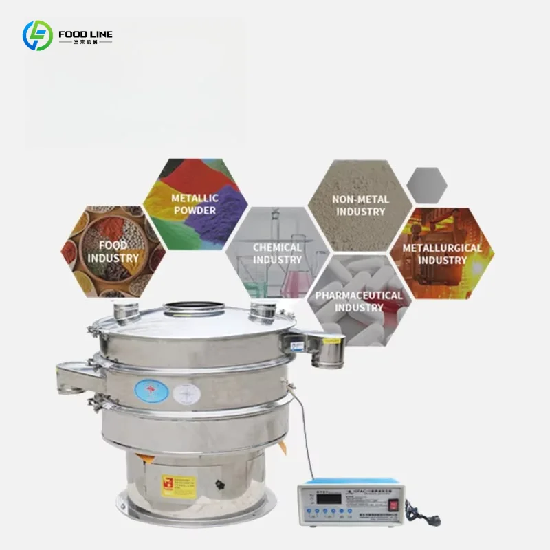 Customized Protein Powder Sieving Machine Electric Vibro Sifter Ultrasonic Vibrating Screen Sieve Separator with Factory Price