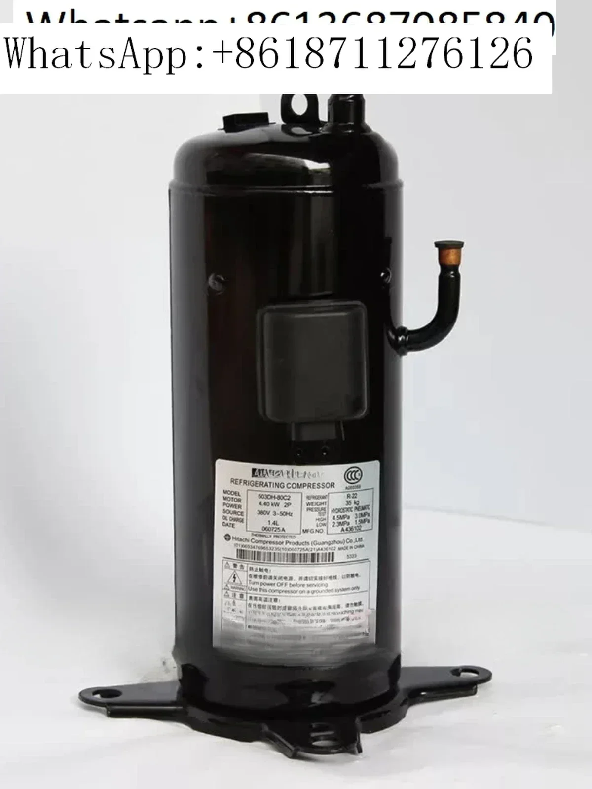 Air Conditioning Compressor Compatible with 503DH-80C2 83C2 503DH-83C2Y 5P - Replacement Part for HVAC Systems