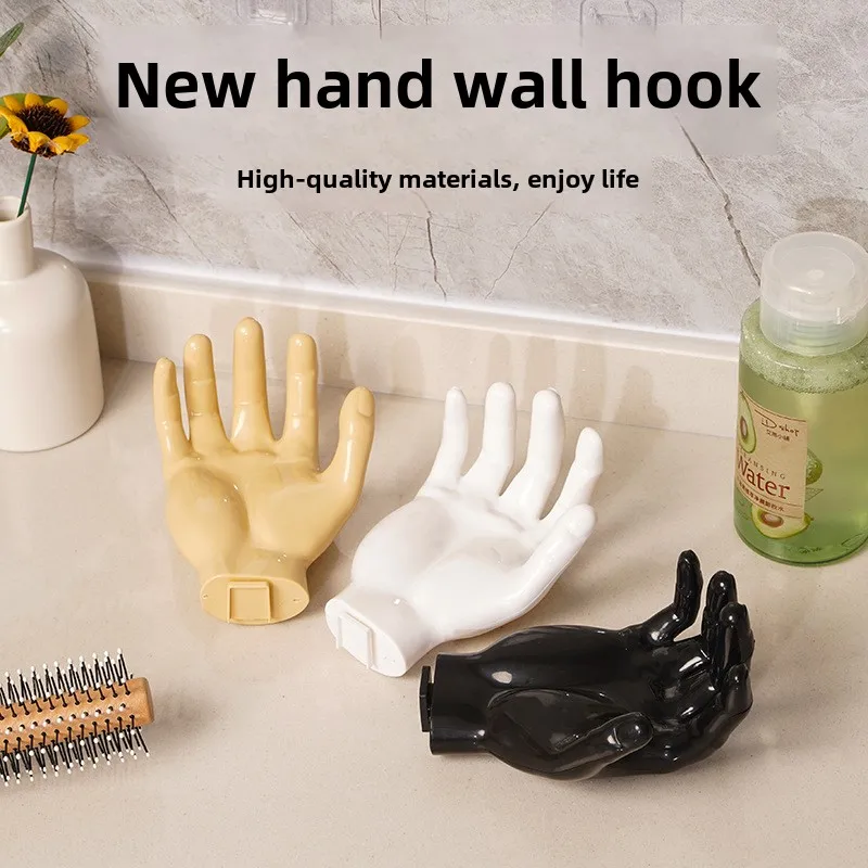 

Unique Hanger Decorative Hooks Bathroom Wall Hanger Creative Hand Shape Hook Storage Key Hanger Wall