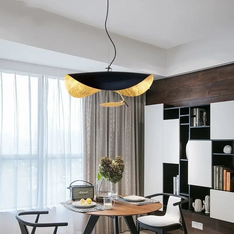 Modern LED Flying Saucer Ceiling Chandelier For Living Room Atmospheric Pendant Light Restaurant Bar Hanging Lamp Lustre Fixture