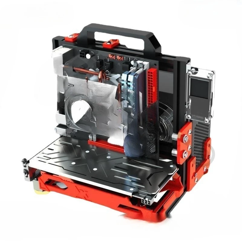 

Transparent chassis personalized mini open API open water cooling rack simple