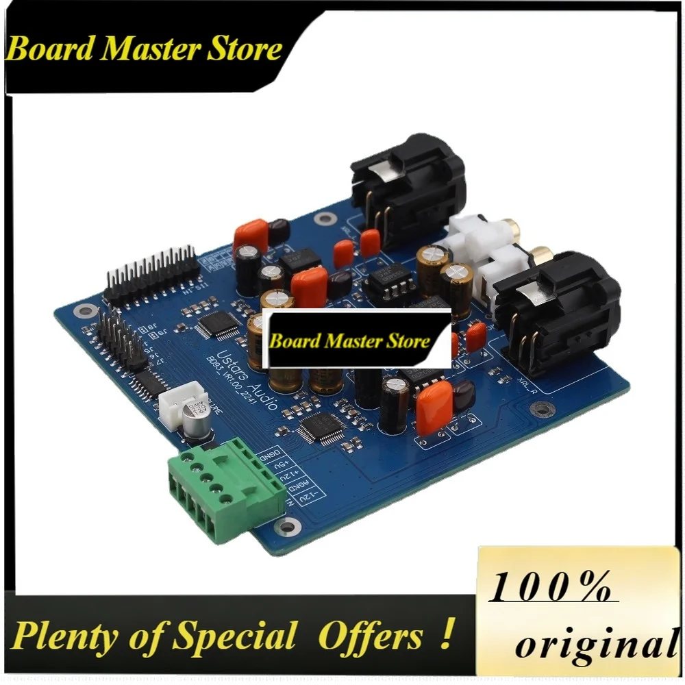 BoMaSDual AK4493 SEQ DAC Decoding RCA/XLR Output 32Bit/PCM384KHz 256 DSD Soft Control Decoding Board